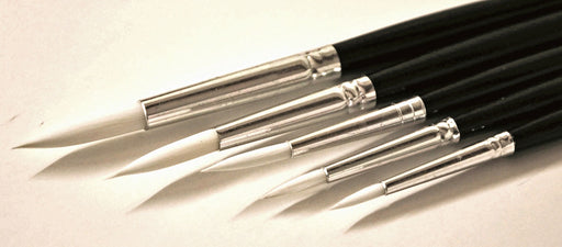 5 Sable substitute brushes assorted sizes