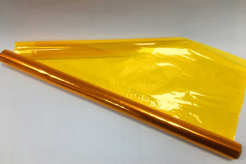 Roll of yellow Cellophane