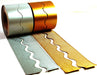 Corrugated border rolls in metallic colours