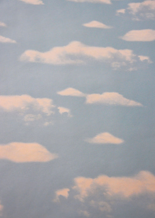 5 rolls of background display paper with cloud design