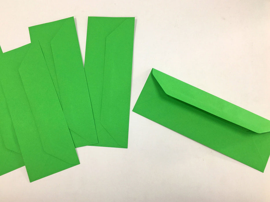 Envelopes 79 x 216mm in green