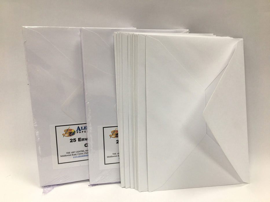 Packs of white C5 envelopes