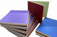 3 spiral sketch pads with pastel coloured pages