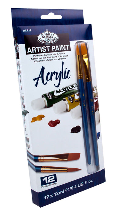 Acrylic paint set in a box