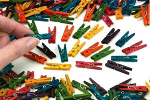 Mini Pegs - Coloured