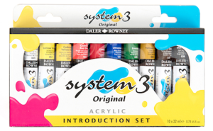 Daler Rowney System 3 Acrylic 10 Tube set