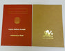 Two sketchbooks with gold foil blocking