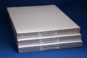 Two Sheet thickness White Card A4 100 sheets
