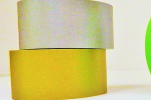 Metallic border rolls gold and silver