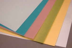 Colour swatch of vellum papers