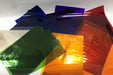 Brightly coloured Cellophane sheets