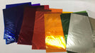 Brightly coloured Cellophane sheets