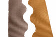  Close up of corrugated border rolls gold and silver