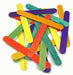 Stack of coloured lolly sticks