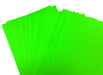 Sheets of Day glo coloured card green
