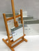 Table top easel and artists canvases