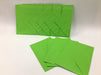 Green envelopes 7" x 5"