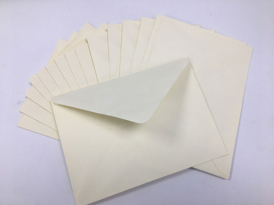 Ivory envelopes 7" x 5"