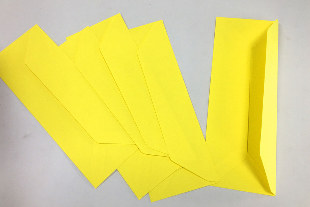 Envelopes 79 x 216mm in yellow