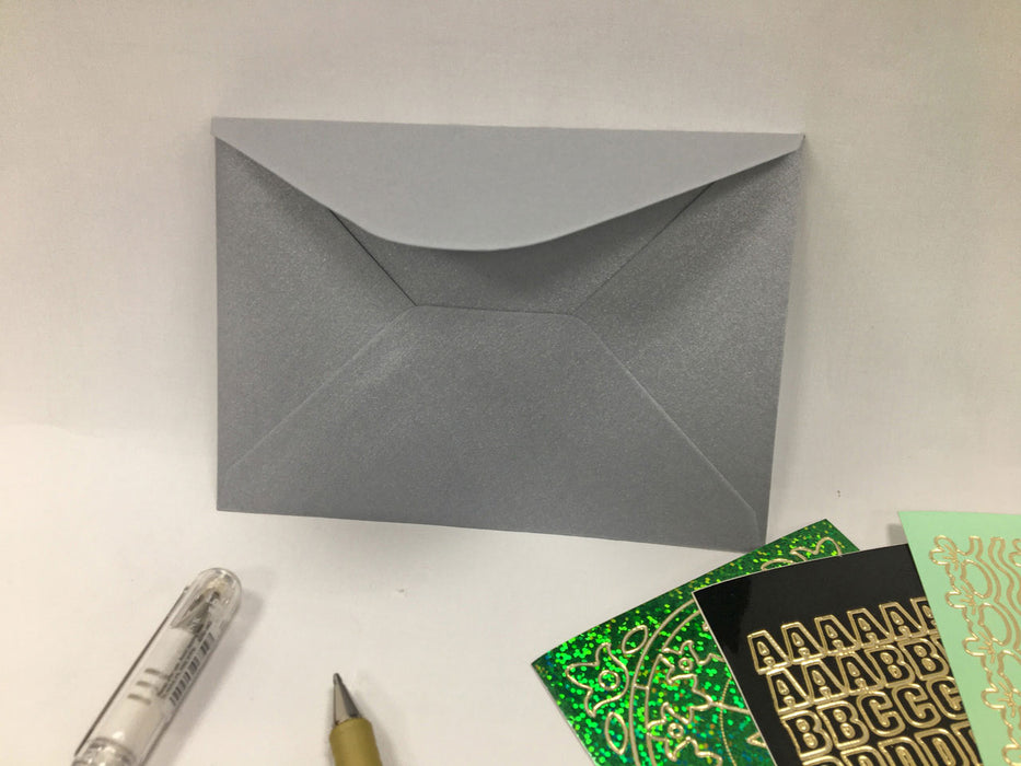 Light Silver C6 size envelope