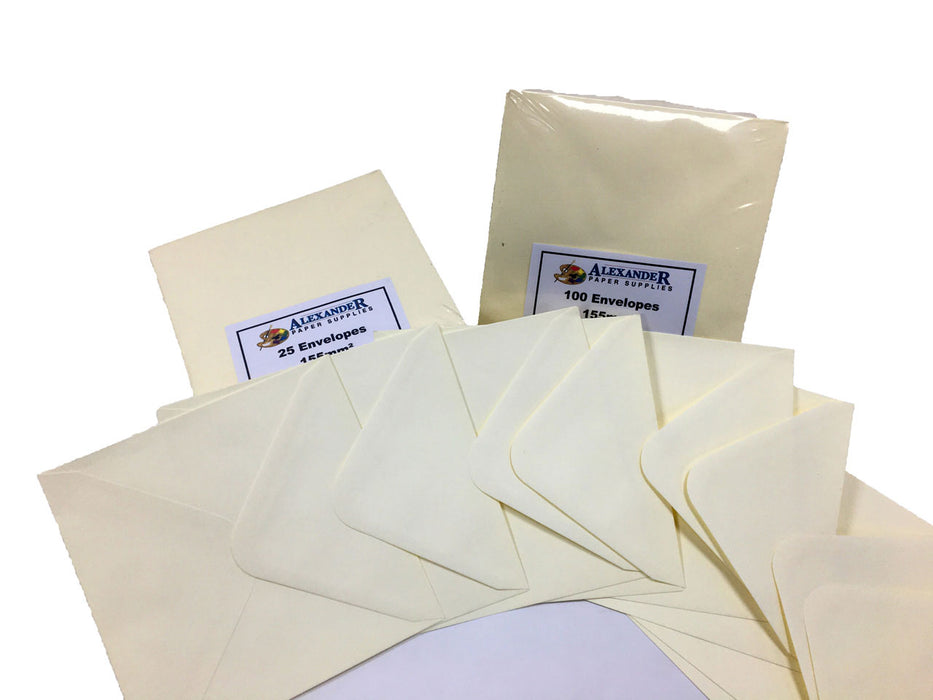 Cream envelopes 155mm square