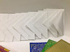 White envelopes 7" x 5"