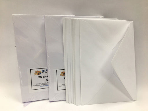 Packs of white C5 envelopes 