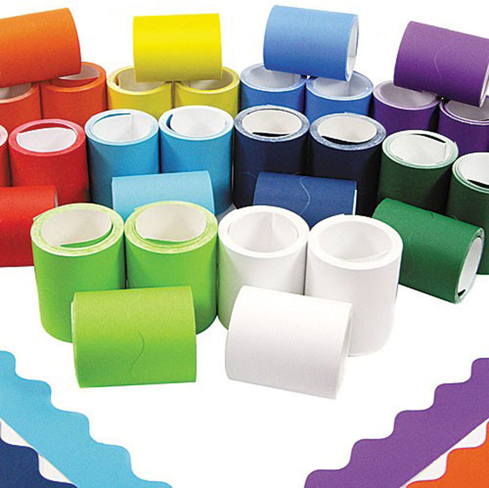 Wavy border Rolls in Various Colours