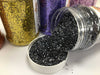 Black coloured glitter