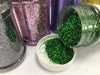 Green coloured glitter