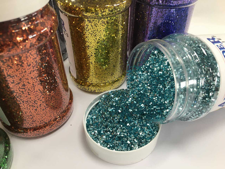 Light blue coloured glitter