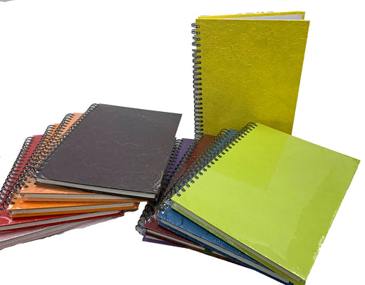 Handmade paper covered Sketchbooks assorted colours
