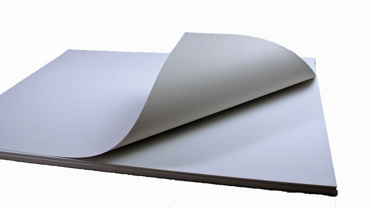 Large sheets of white card.
