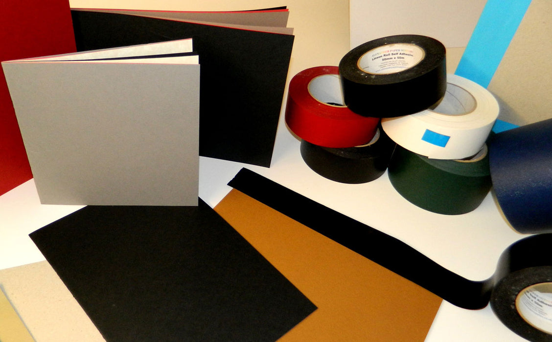 Self-Adhesive Linson rolls with books part bound