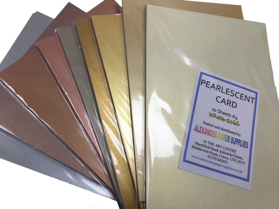 Metallic colours Pearlescent card