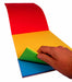 Pad containing 120gsm paper in rainbow colour order