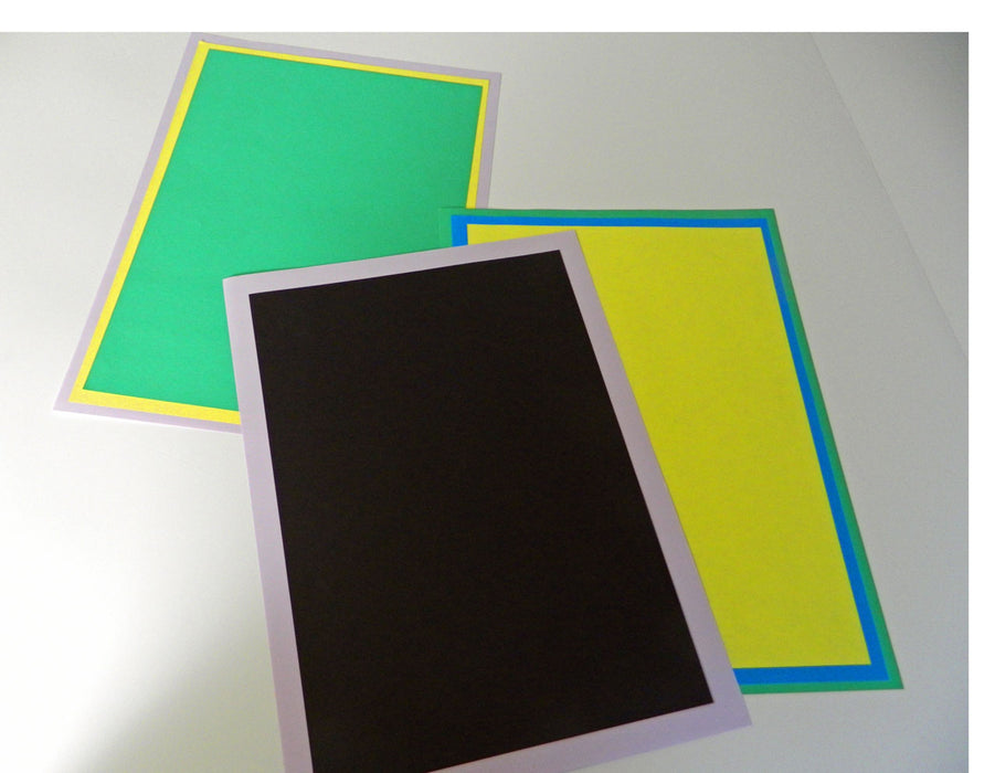 Examples of  mounting paper in use