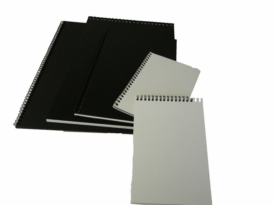 Spiral sketch books with black cover
