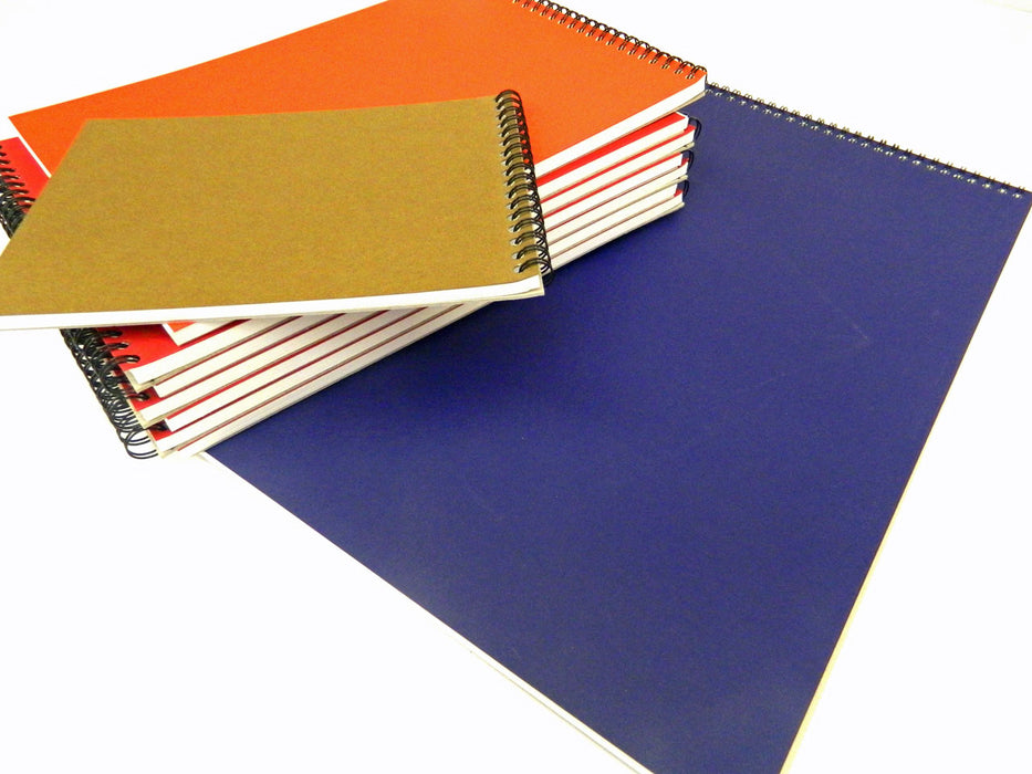 Selection of spiral sketch books