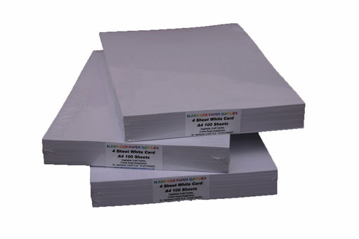 3 packs of White Card 4 Sheet Thickness 280 micron