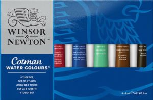 Winsor & Newton Cotman Water Colour 6 Tube Set 