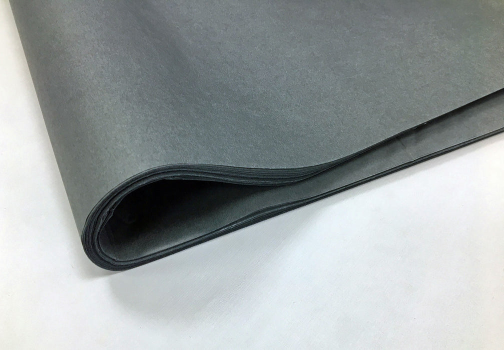 A fold of grey tissue paper