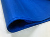 A fold of royal blue tissue paper